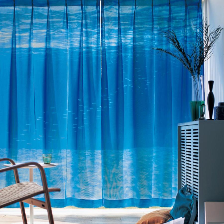 日本製 仕立上りカーテン8枚 既製カーテン 青色 ウォッシャブル 日本製 仕立上りカーテン8枚 既製カーテン 青色 ウォッシャブル