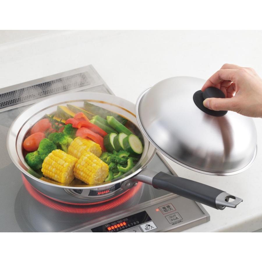 蒸し調理機 フライパン 調理器具 調理道具 ステンレス キッチン 台所