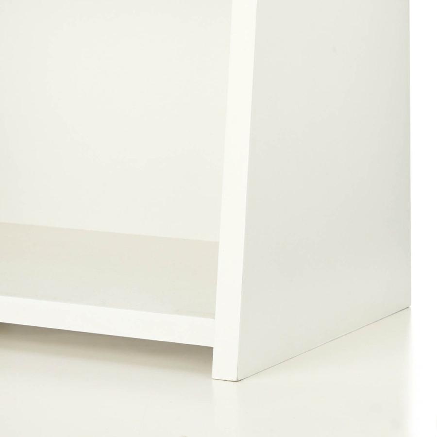 美品　ベルメゾン　本棚　ブックシェルフ ホワイト/ナチュラル インテリアになじみの良い同人誌ラック（本棚/書棚/ブックシェルフ