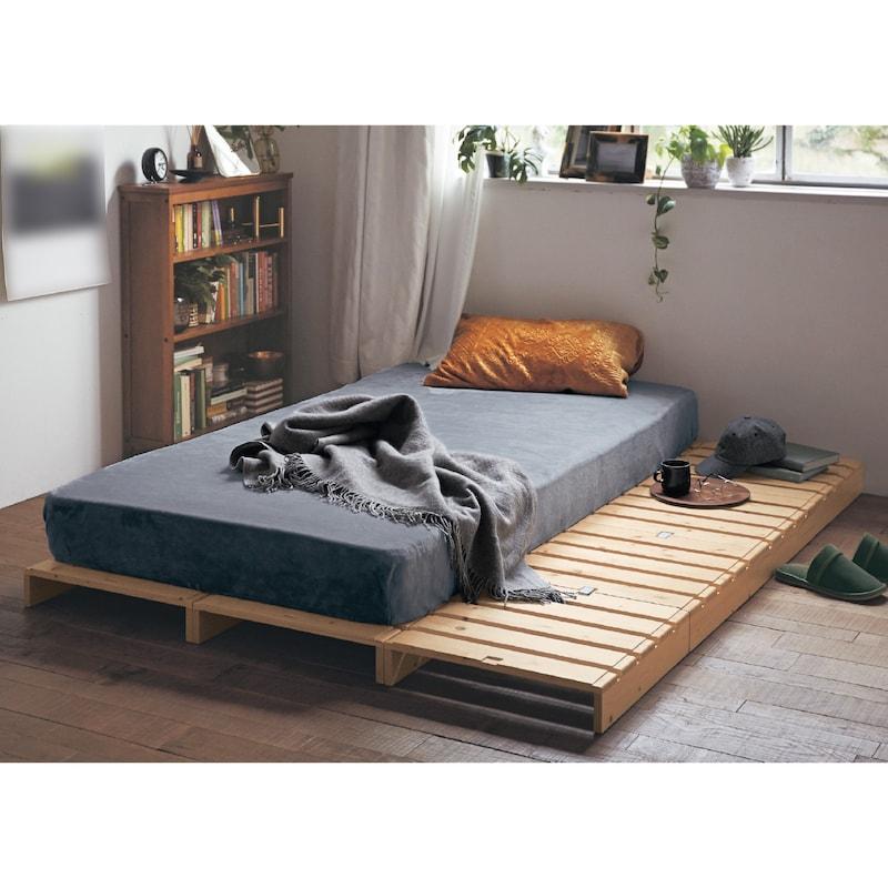 すのこベッド シングル パレットベッド ベッド パレット 8枚 すのこ ベッドフレーム 簡単組み立て 通気性 おしゃれ 木製 天然木｜bellemaison｜20