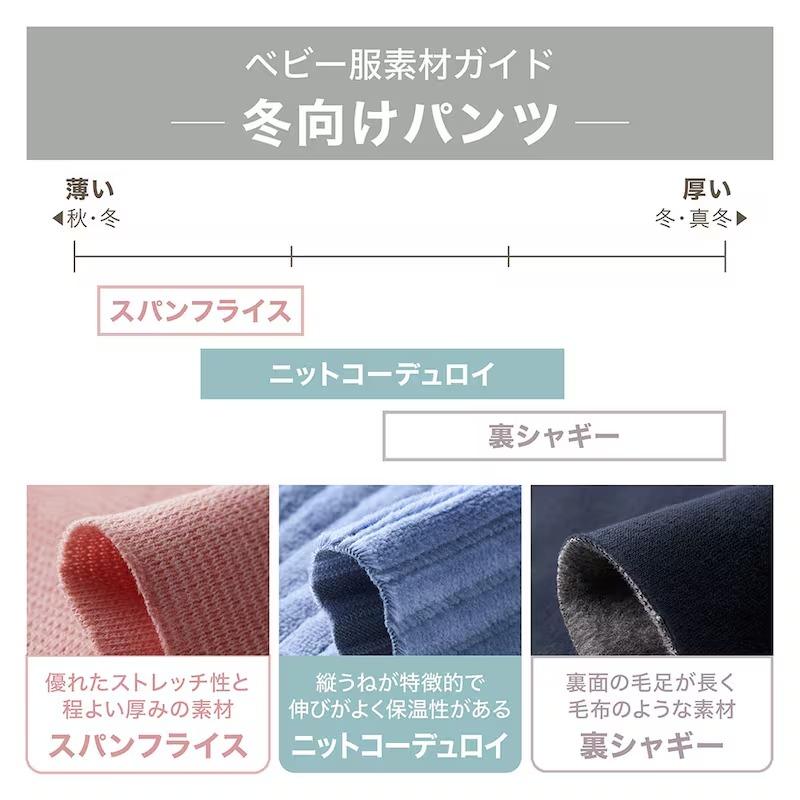 パンツ ベビー ズボン ボトムス 長ズボン 赤ちゃん ベビー服 子供 キッズ 男の子 女の子 コーデュロイ 太うね ニット カエルパンツ 80 90 95 おしゃれ | ベルメゾン | 11
