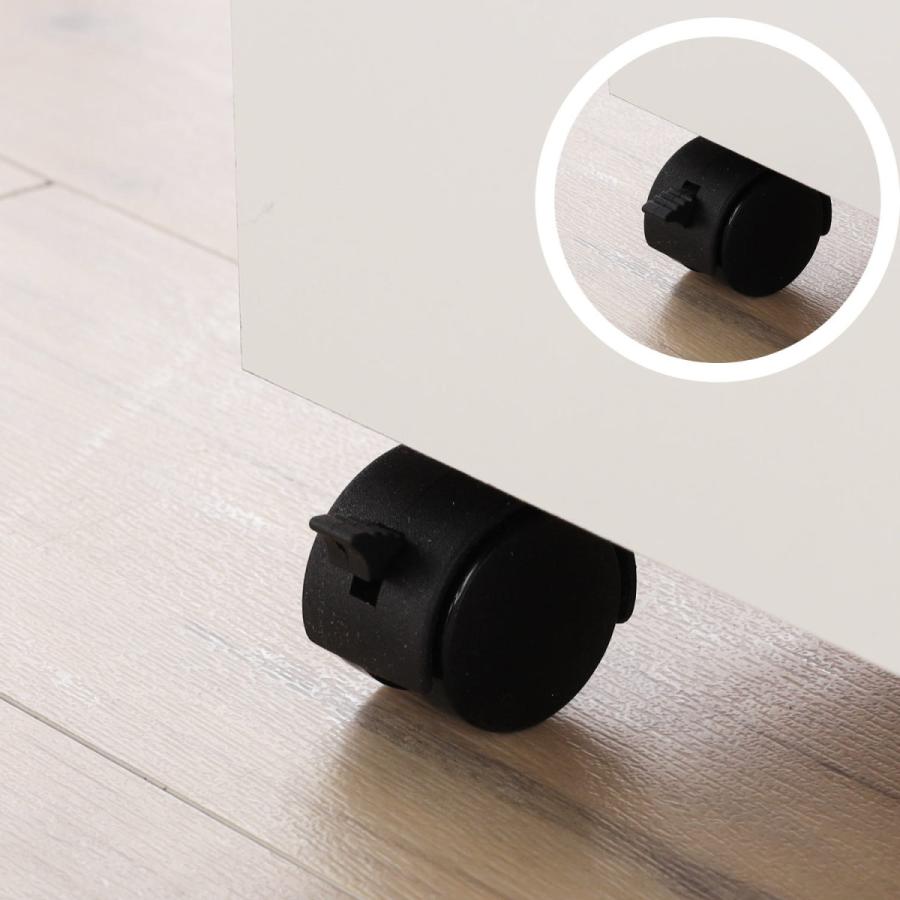 ワゴン デスク下ワゴン 収納ワゴン キャスター付き カギ付き 鍵 収納ワゴン 貴重品 デスク周り 収納ラック 取っ手付き リモートワーク 在宅ワーク おしゃれ_7