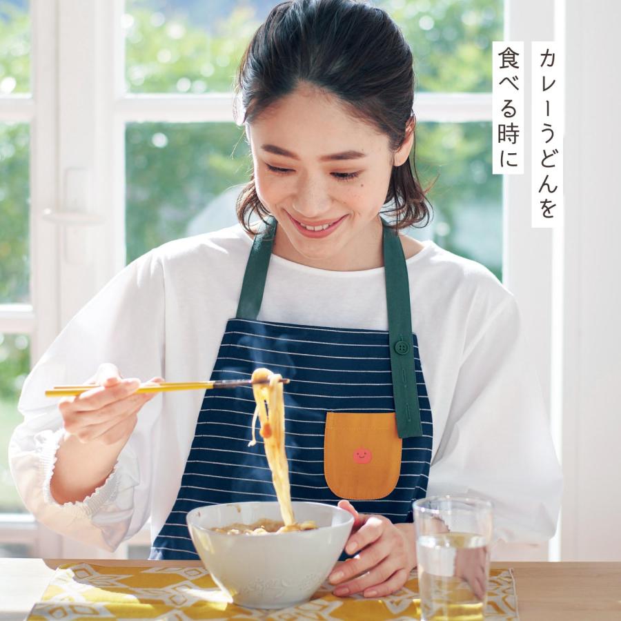 ベルメゾン（BELLE MAISON） エプロン 前掛けエプロン コンパクト