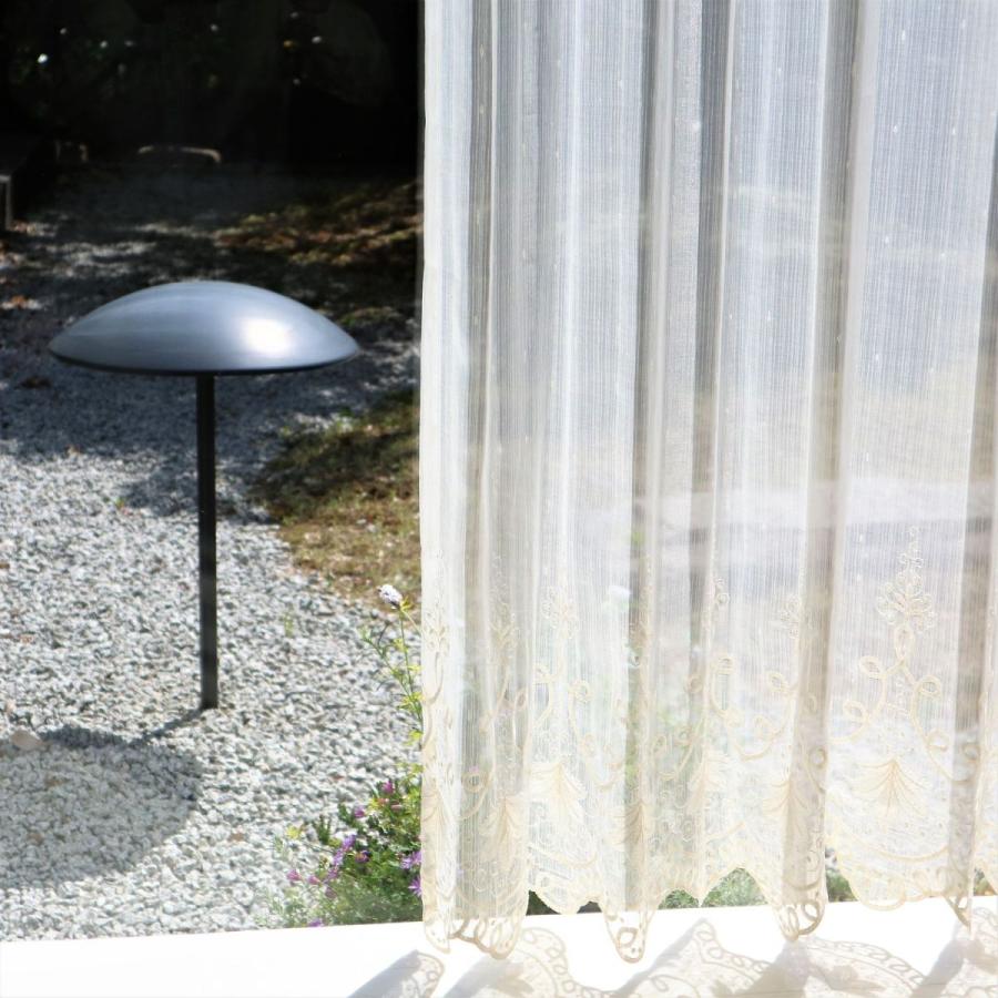 カーテン レースカーテン レース トルコ刺繍 スカラップデザイン