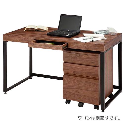 ベルメゾン】ウォールナット 木製 パソコンデスク 机 ダークブラウン