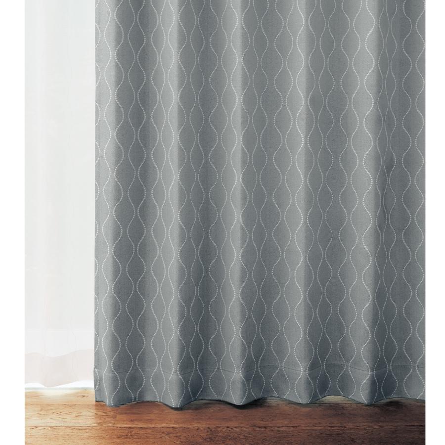 ベルメゾン（BELLE MAISON） カーテン 遮光 形状記憶 ドット デザイン