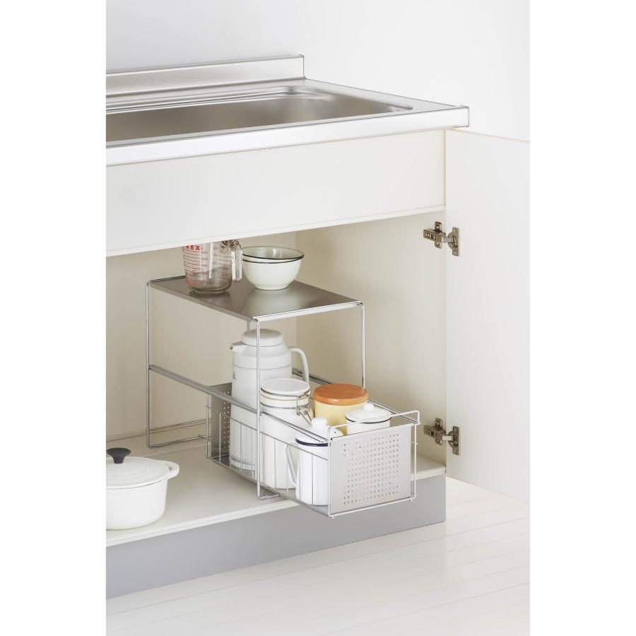 ベルメゾン（BELLE MAISON） キッチン収納ラック シンク下 収納 収納