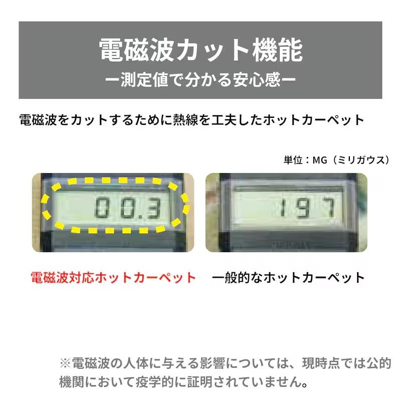 ホットカーペット 1畳 カーペット カバー付き ラグマット マット 電磁波カット リビング ダイニング 暖房家電 冬 シンプル 暖房機器_5