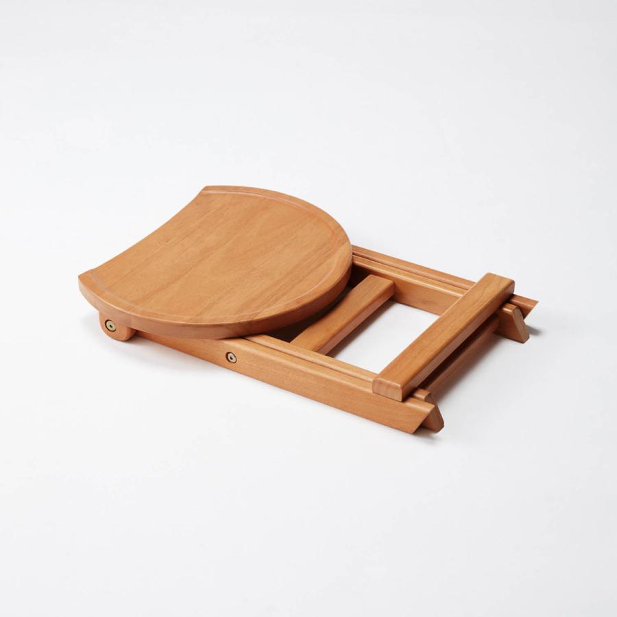 ベルメゾン（BELLE MAISON） スツール 木製 椅子 折りたたみ椅子