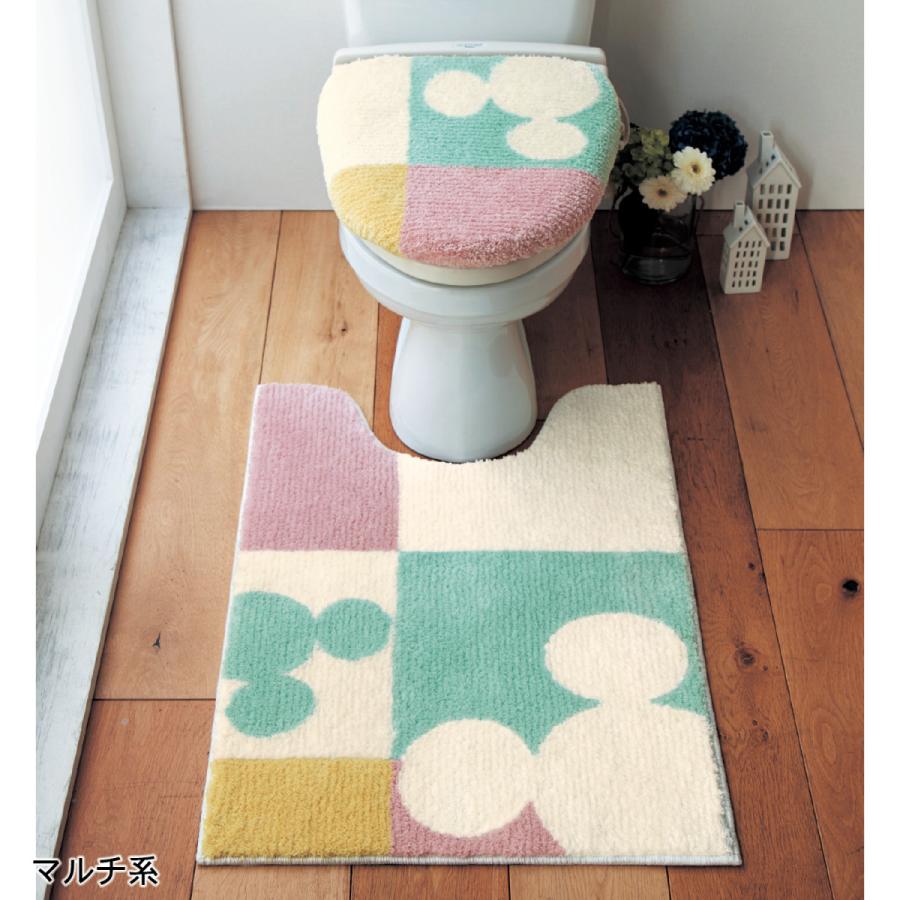 Disney ディズニー トイレマット フタカバー 単品 セット ミッキーモチーフ 裾ロングマット 温水 新 フタセット 006 ベルメゾン Yahoo ショッピング店 通販 Yahoo ショッピング
