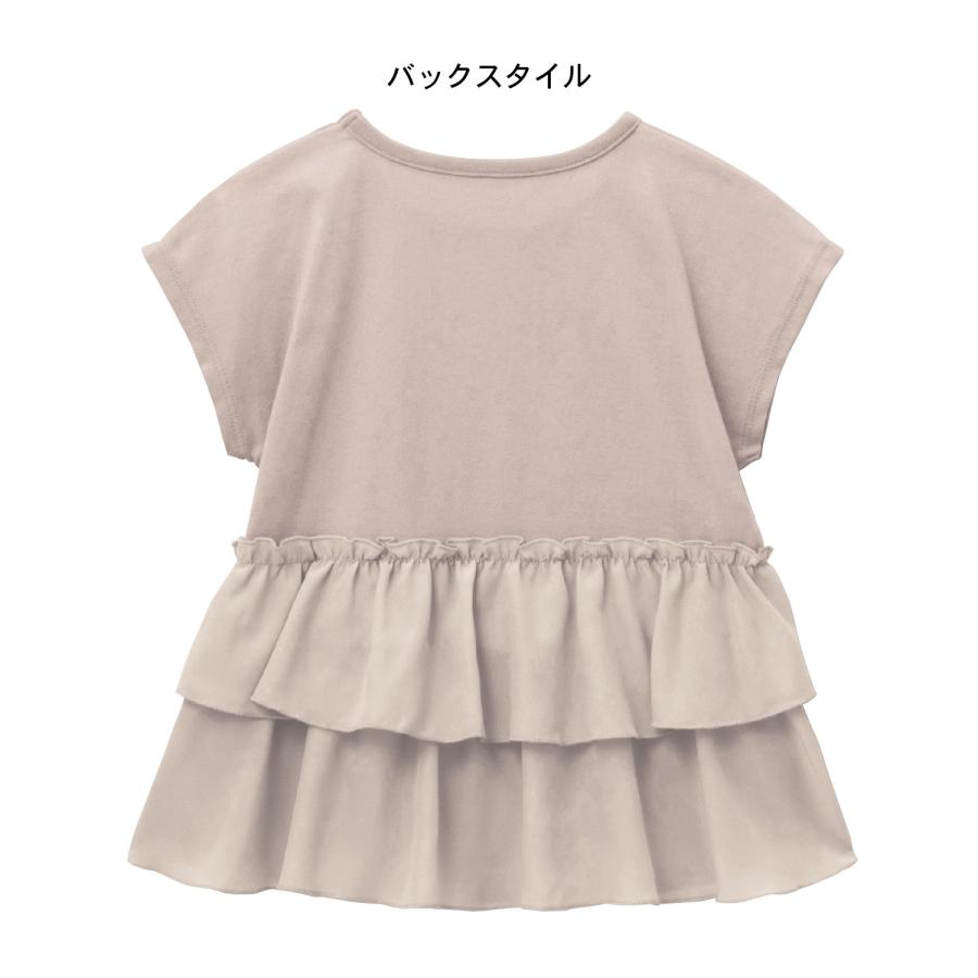 Tシャツ 半袖 トップス 子供 キッズ 子供服 女の子 ガールズ バックフリル リンクコーデ ジータ GITA 80 90 100 110 120 130 おしゃれ｜bellemaison｜06