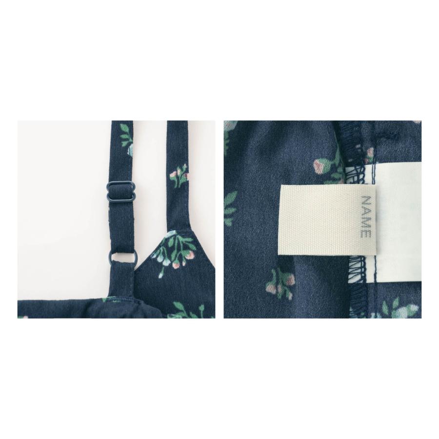 サロペット つなぎ 子供 キッズ 子供服 女の子 ガールズ ガーリー 九分丈 9分丈 胸フリル 花柄 かわいい 90 100 110 120 130 おしゃれ | ベルメゾン | 06