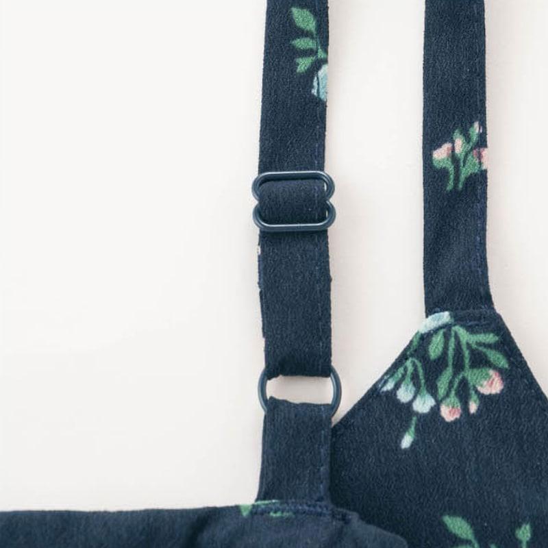 サロペット つなぎ 上下 ワンピース ワンピ 子供 キッズ 子供服 女の子 ガールズ ガーリー かわいい 胸フリル 九分丈 9分丈 100 110 120 130 おしゃれ | ベルメゾン | 04