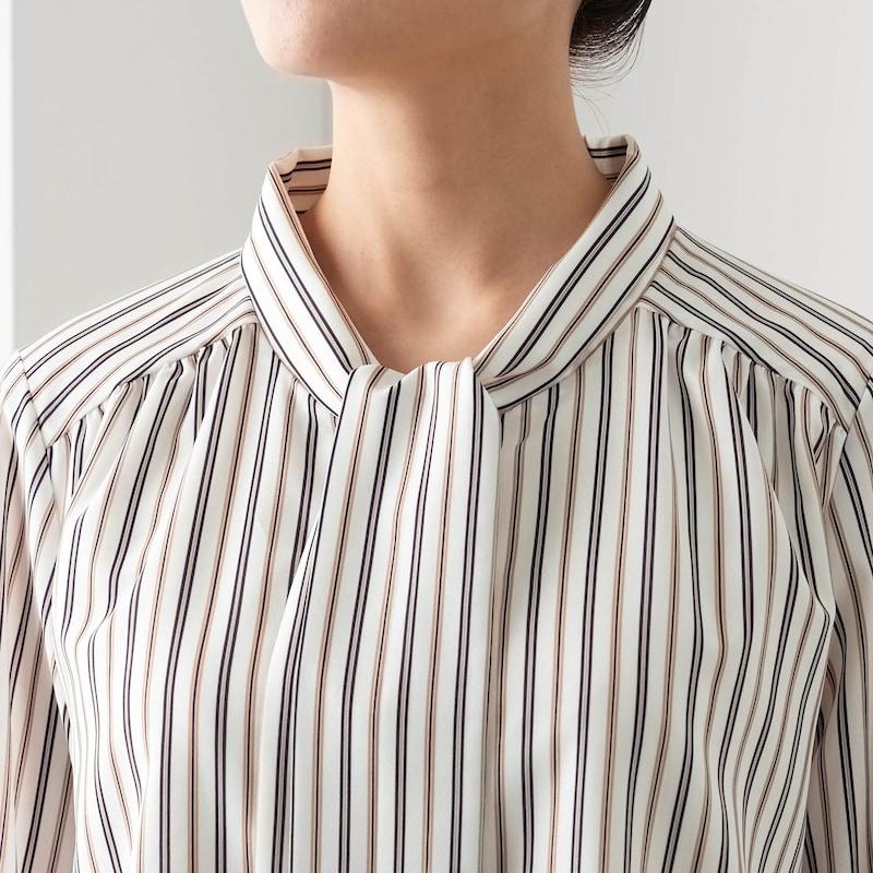 ヘルト 長袖シャツブラウス サイズ1 S美品 ベルメゾン（BELLE MAISON） ブラウス レディース シャツブラウス