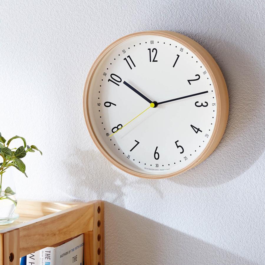 ベルメゾン（BELLE MAISON） 壁掛け時計 時計 電波時計 レムノス