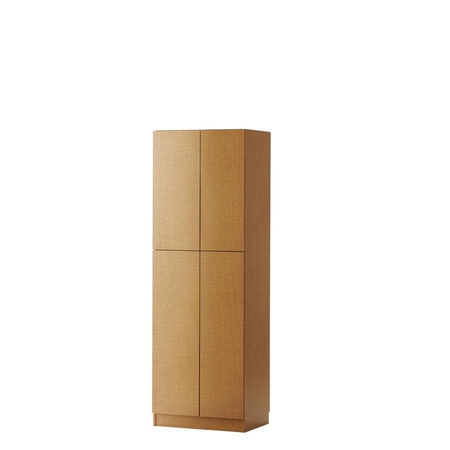 ［日本製］棚板１ｃｍピッチのプッシュ扉付き頑丈薄型収納本棚 H・上置き／90×32の画像
