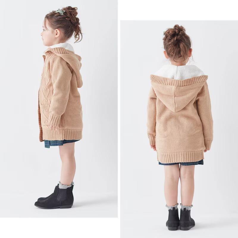 ベルメゾン（BELLE MAISON） ニットコート コート アウター キッズ