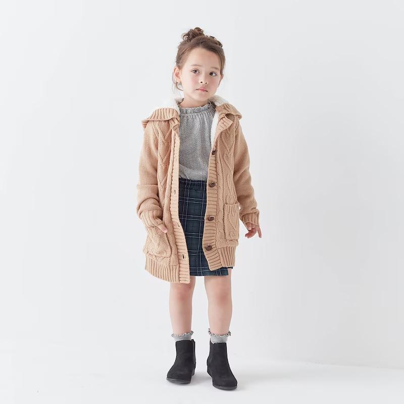 ベルメゾン（BELLE MAISON） ニットコート コート アウター キッズ