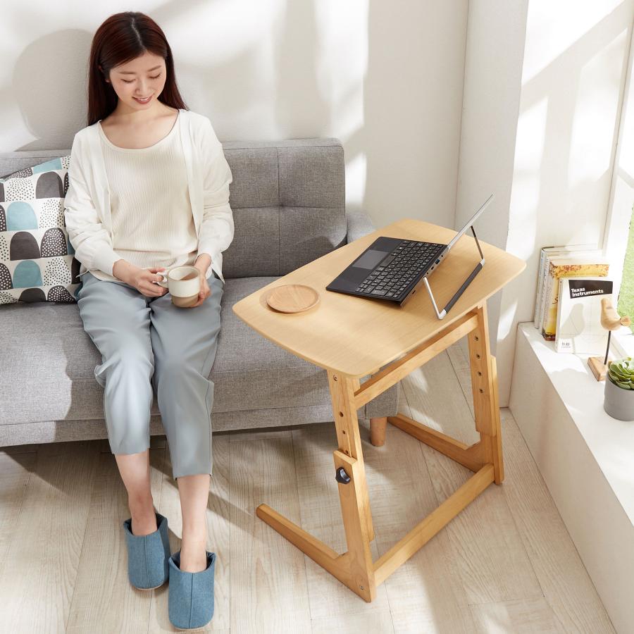 サイドテーブル テーブル 作業台 つくえ 机 昇降式 おしゃれ シンプル