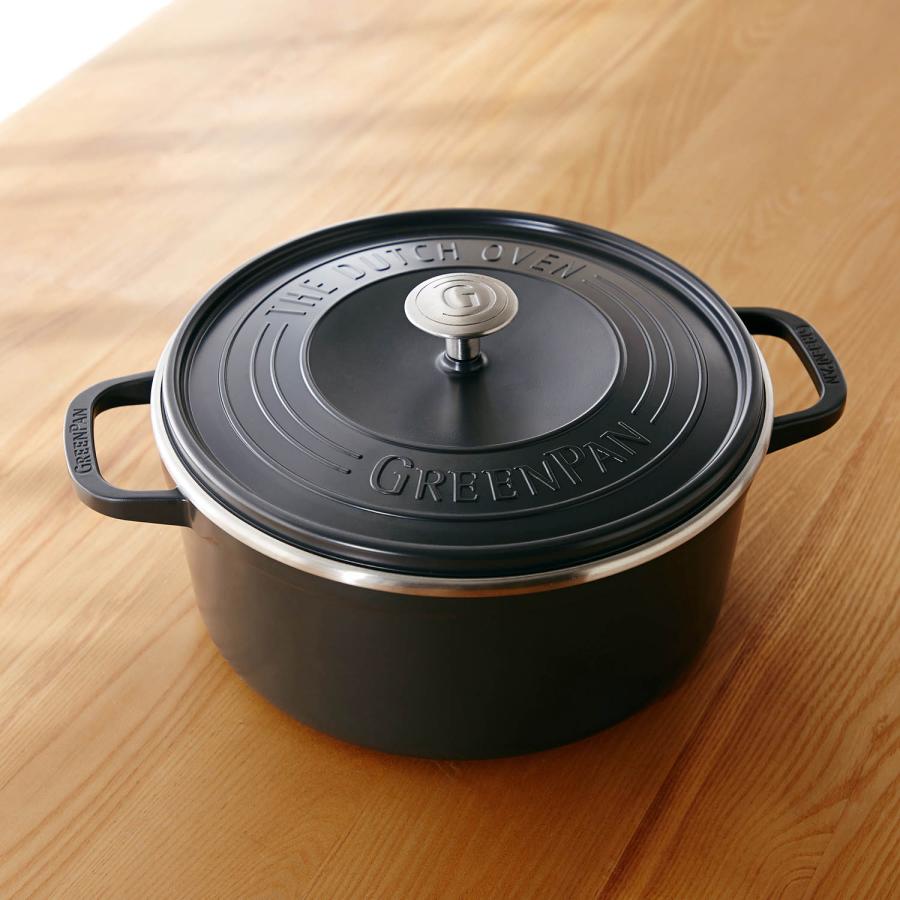 GREEN PAN 驚くほど軽いアルミ鋳物両手鍋「フェザーウェイトパン」 22の画像