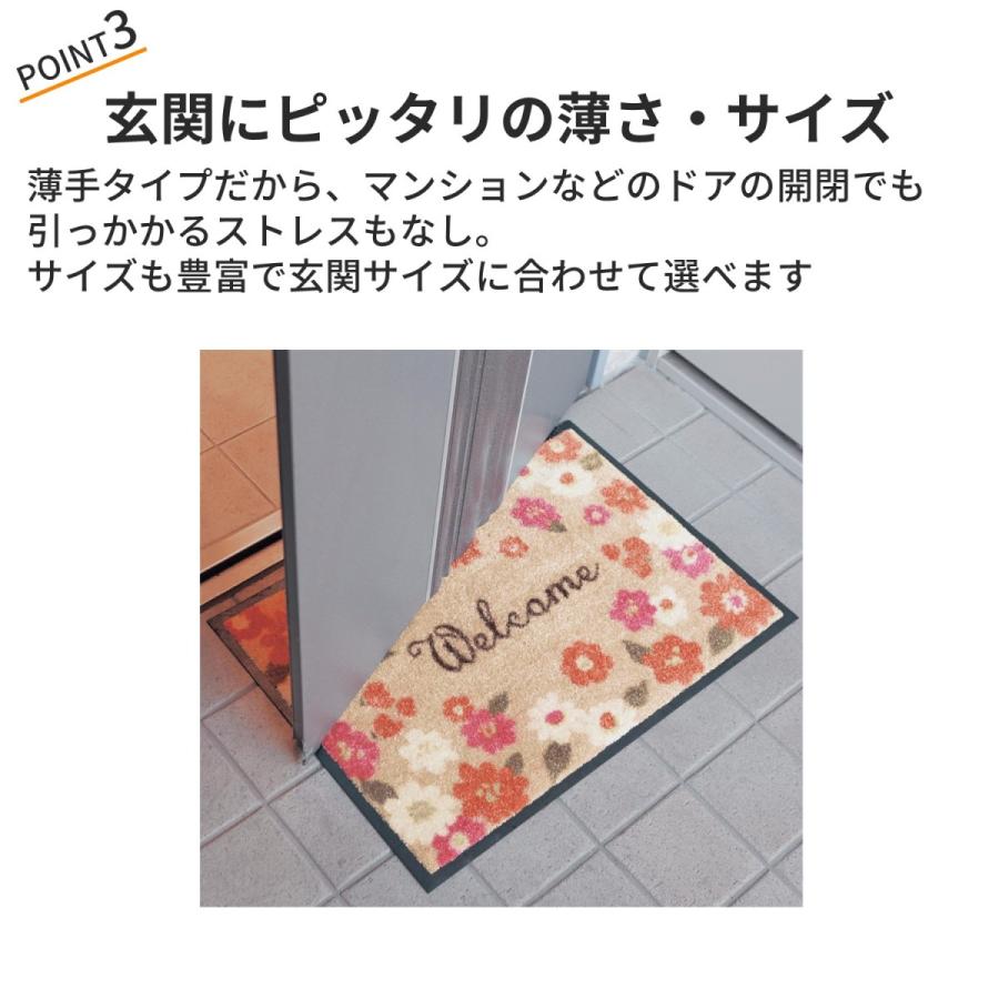 ベルメゾン（BELLE MAISON） 玄関マット ラグ ラグマット 玄関 マット エントランス 屋外 泥落とし おしゃれ 薄手 丈夫 ...