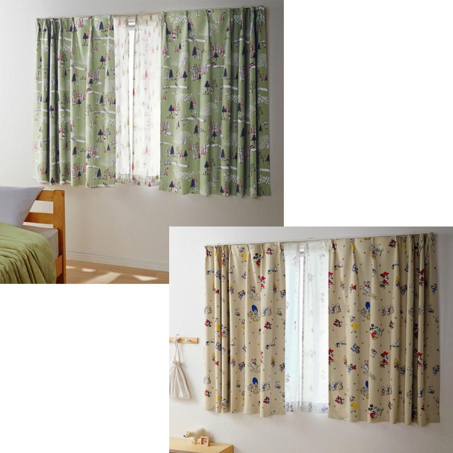 Disney（ディズニー） カーテンセット カーテン 安い おしゃれ 遮光 UV