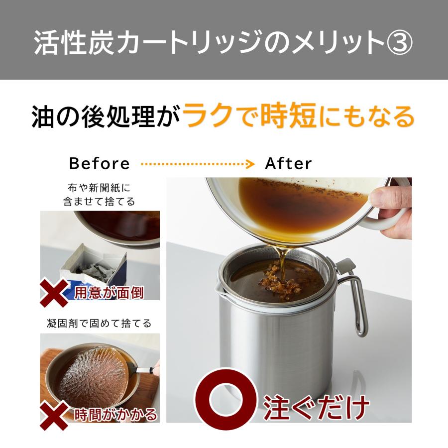 ベルメゾン（BELLE MAISON） 活性炭カートリッジ 大 2個セット 活性炭