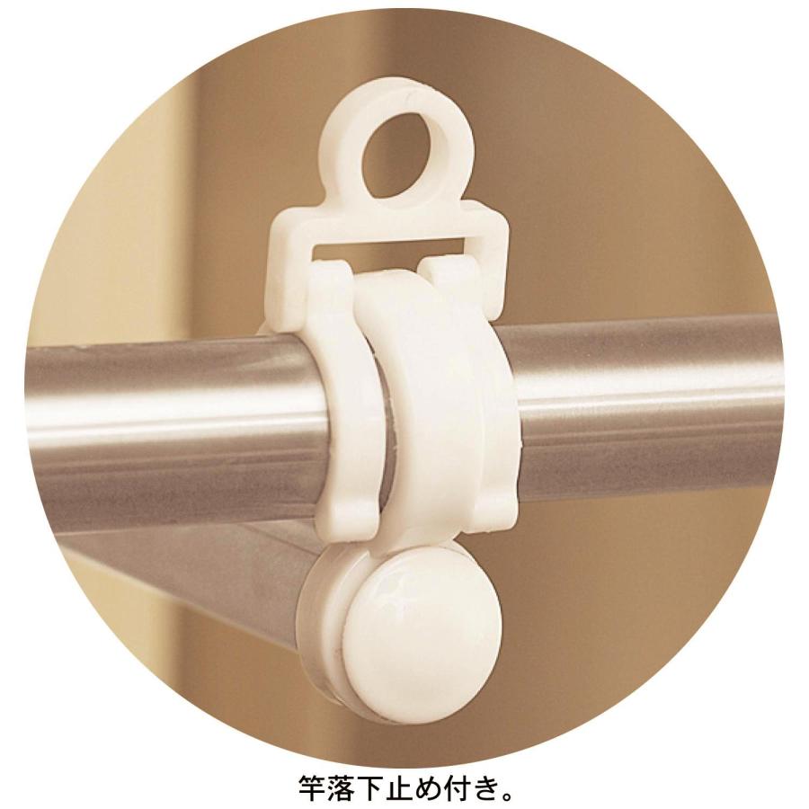 物干し台・物干しラック シンプル 伸縮 省スペース つっぱり 竿2本付き_3