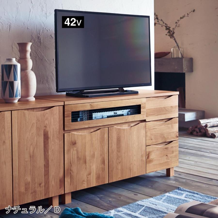 送料込み！アルダー材のテレビ台　幅117cm あたたかみのあるアルダー材のテレビ台（テレビ台/テレビボード