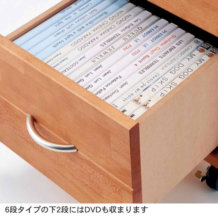 ベルメゾン（BELLE MAISON） チェスト 木製 6段 キャスター付き