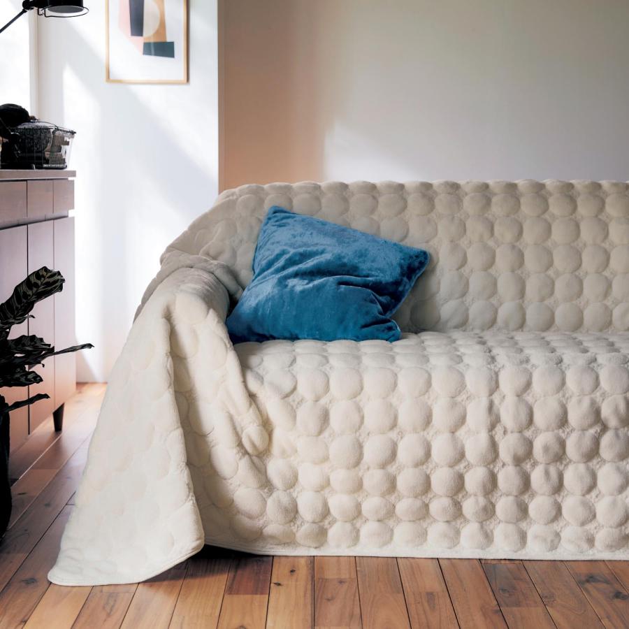 ベルメゾン ソファーカバー カバー マルチカバー ラグ 敷物