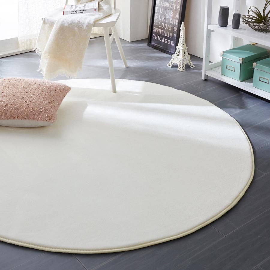 ラグ マット ラグマット 円形 エリアラグ エリアマット 撥水 マイクロ