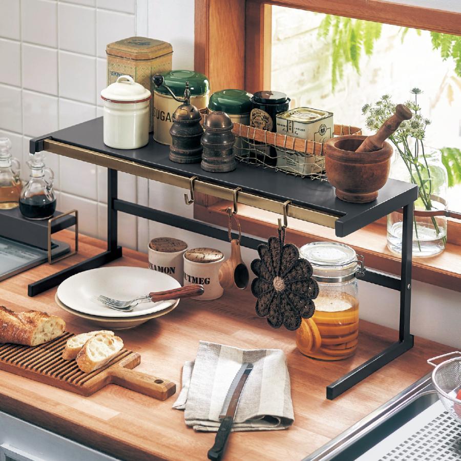 ベルメゾン（BELLE MAISON） キッチンラック レンジ上ラック 台所 収納