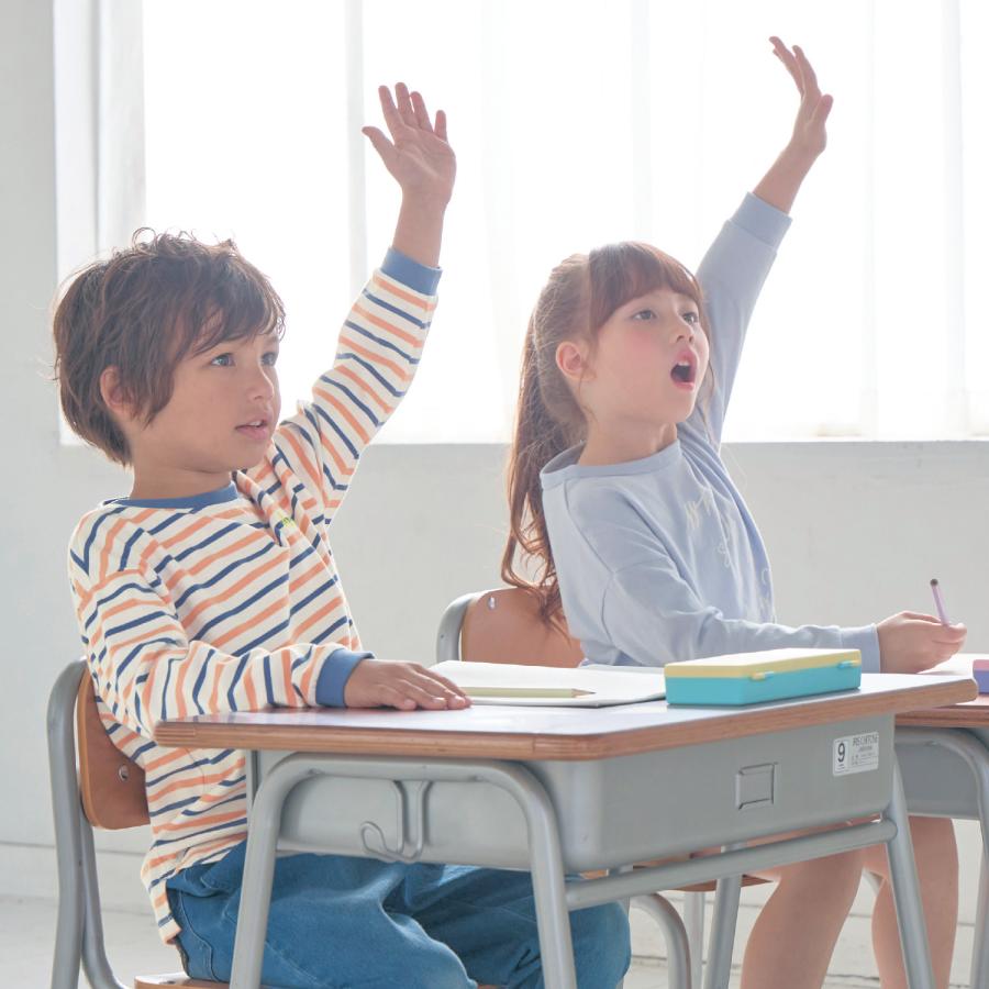 Tシャツ 長袖 トップス 子供 キッズ こども 子供服 男の子 ボーイズ 女の子 ガールズ ロゴ プリント 裾ラウンド デザイン ワンポイント ジータ GITA おしゃれ｜bellemaison｜25