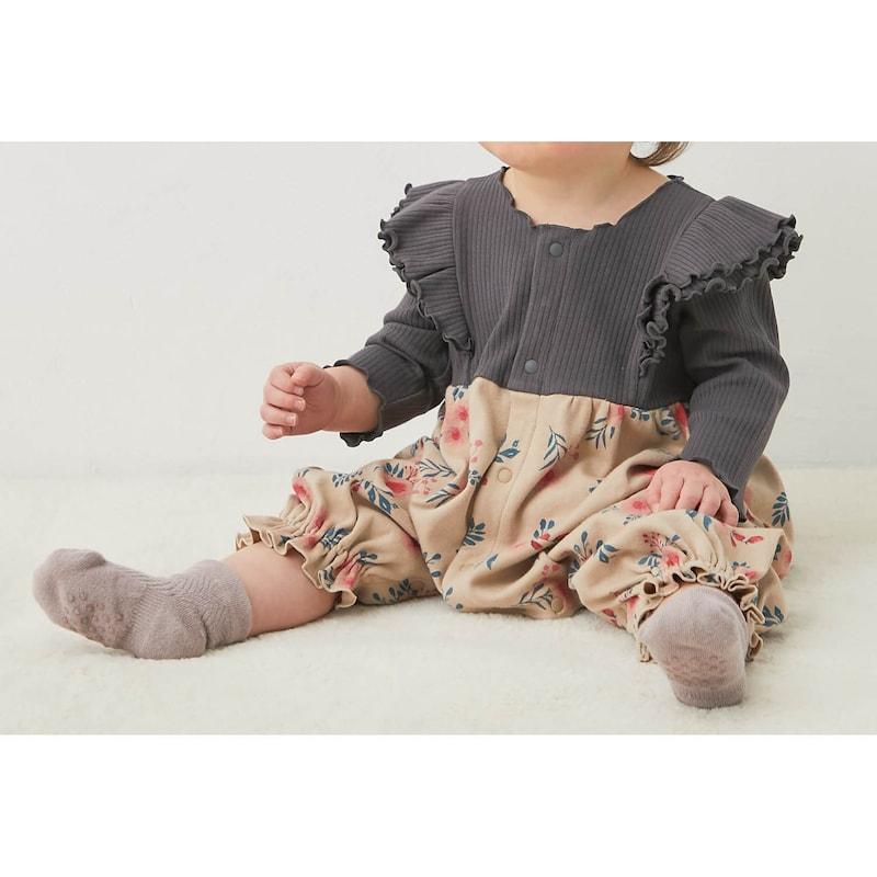 ベルメゾン（BELLE MAISON） ロンパース 前開き ベビー服 ベビー 肩