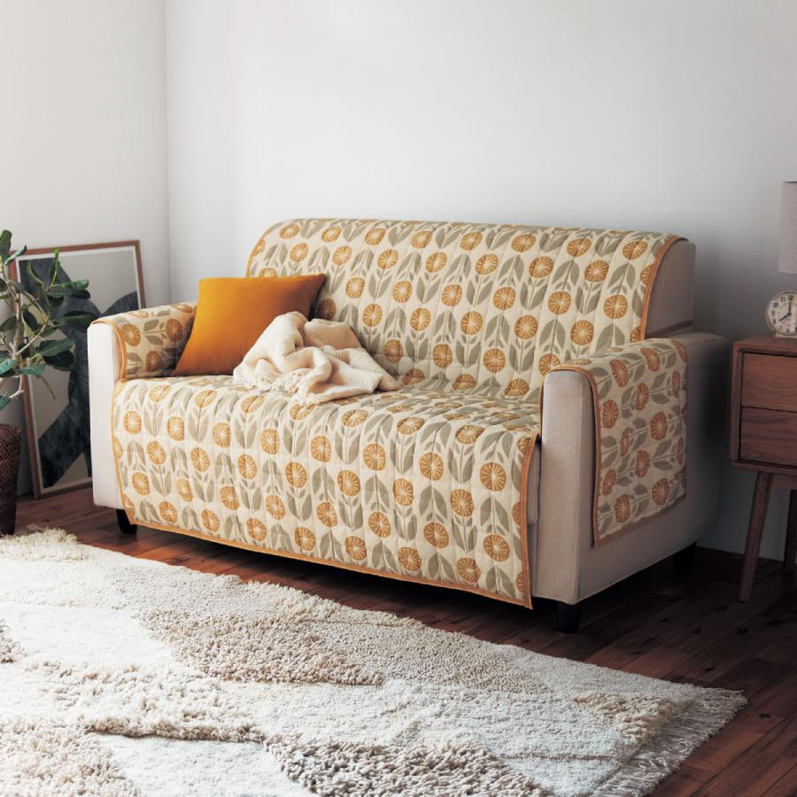 ベルメゾン（BELLE MAISON） ソファカバー ソファーカバー 洗える 2人