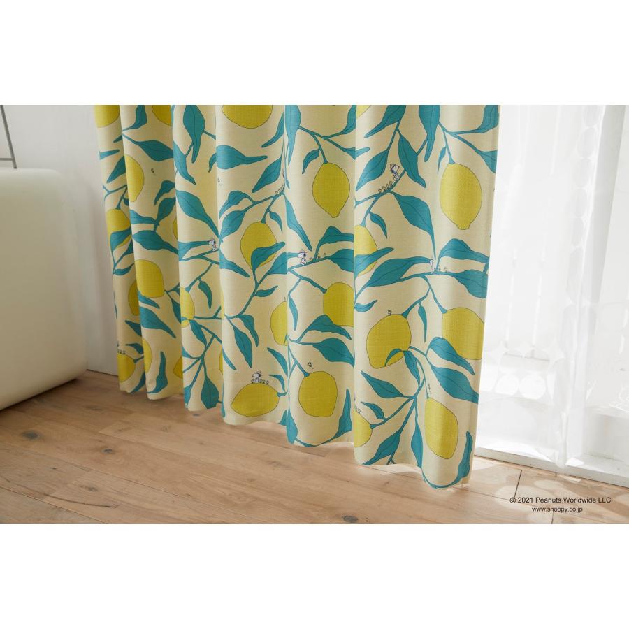 遮光カーテン・キャンプレモン「スヌーピー」　100×192×2枚　未使用品 日本製 スヌーピー カーテン キャンプレモン(Camp lemon) 幅100