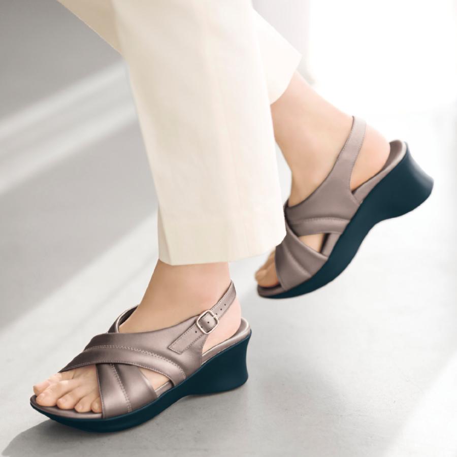 ベルメゾン サンダル レディース ウェッジサンダル 夏サンダル