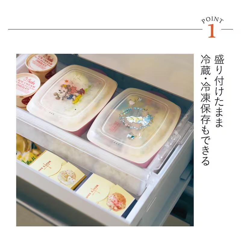ランチプレート 皿 ワンプレート プレート 食器 テーブルウェア 弁当 塾弁 ディズニー Disney キャラクター かわいい 深型 作り置き お皿 フタ 電子レンジ可 | Disney | 09