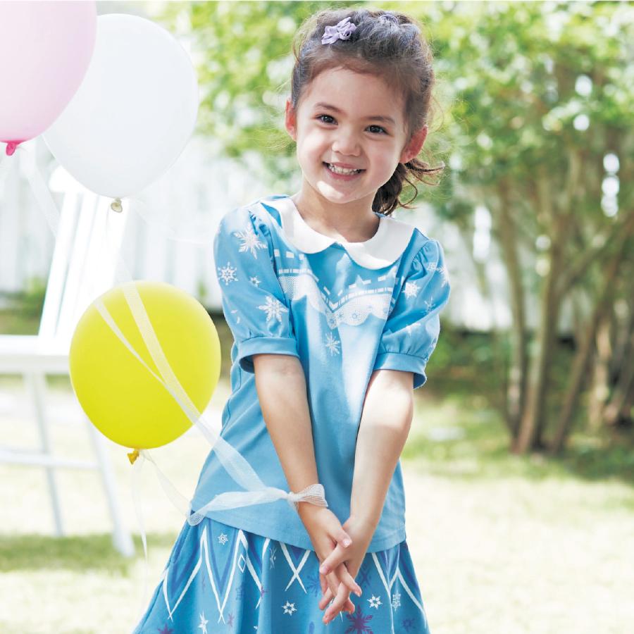 Disney ディズニー 襟付きキャラクターモチーフパフスリーブ５分袖ｔシャツ 90 100 110 1 130 140 ベルメゾン Paypayモール店 通販 Paypayモール