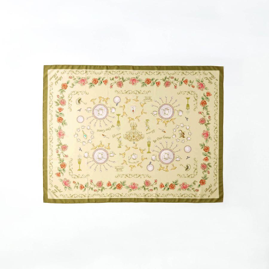 付与 Disney ディズニー 撥水加工のプリントテーブルクロス 美女と野獣 約130 130 Heartlandgolfpark Com