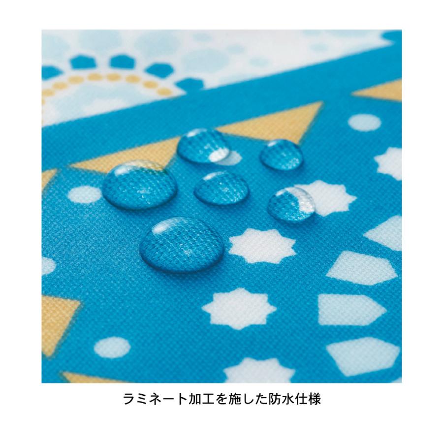 Disney ディズニー 防水加工の拭けるモロッカン風プリントキッチンマット「ミッキー&ミニー」 約45×120|bellemaison|02