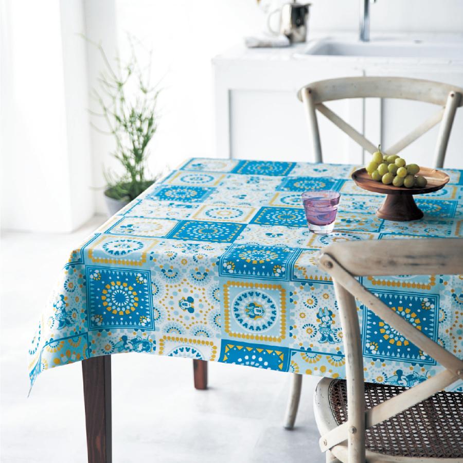 Disney ディズニー 防水加工の拭けるモロッカン風テーブルクロス ミッキー ミニー 約130 130 117 001 ベルメゾン Yahoo ショッピング店 通販 Yahoo ショッピング