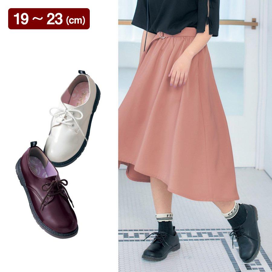 レースアップシューズ 女の子 ジュニア Pink Latte 19 21 22 23 ベルメゾン Paypayモール店 通販 Paypayモール