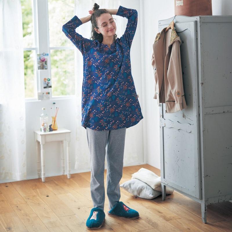 パジャマ レディース Mini Labo ミニラボ 綿100 接結天竺 チュニックパジャマ S M L Ll 3l 001 ベルメゾン Yahoo ショッピング店 通販 Yahoo ショッピング