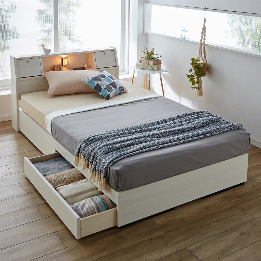 ベルメゾン（BELLE MAISON） ベッド ダブル ベッドフレーム のみ