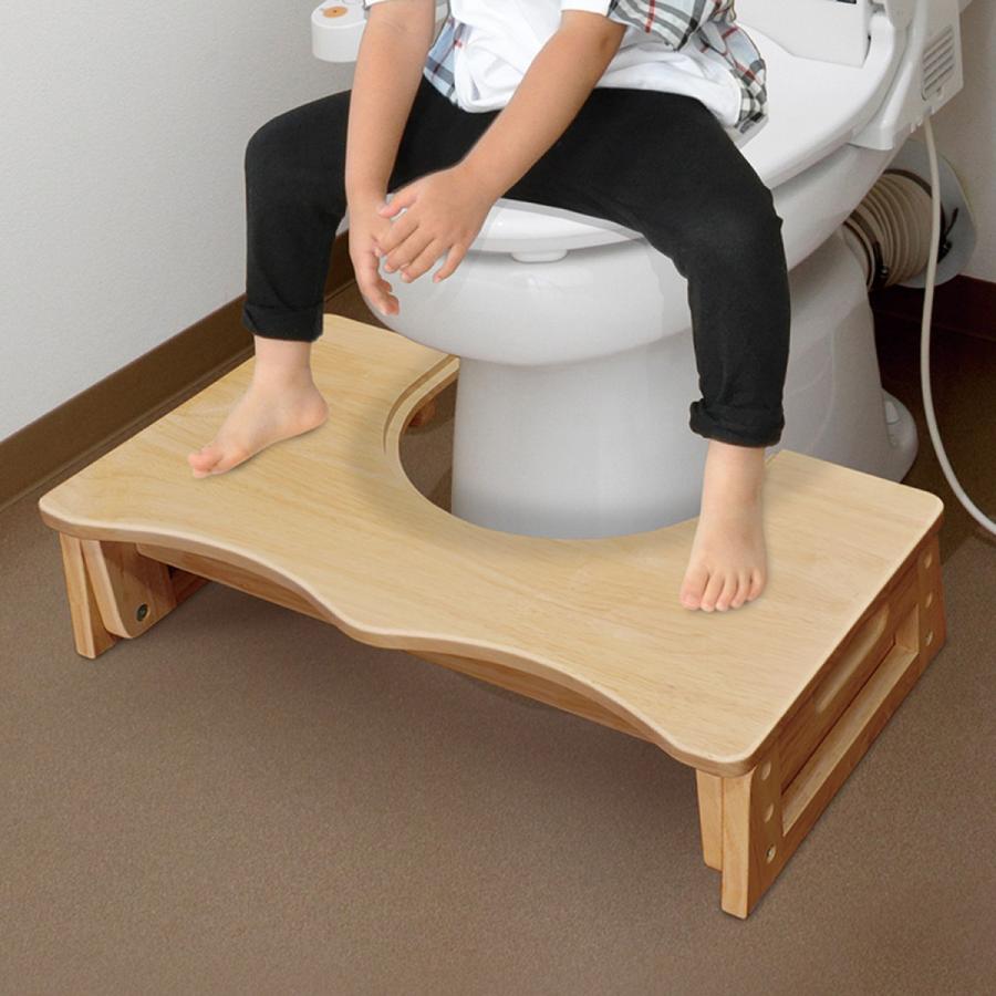ステップ トイレステップ 踏み台 トイレグッズ トイレ用品 トイレタリー 高さ調整 キッズトイレ 木製 天然木 シンプル ナチュラルデザイン おしゃれ