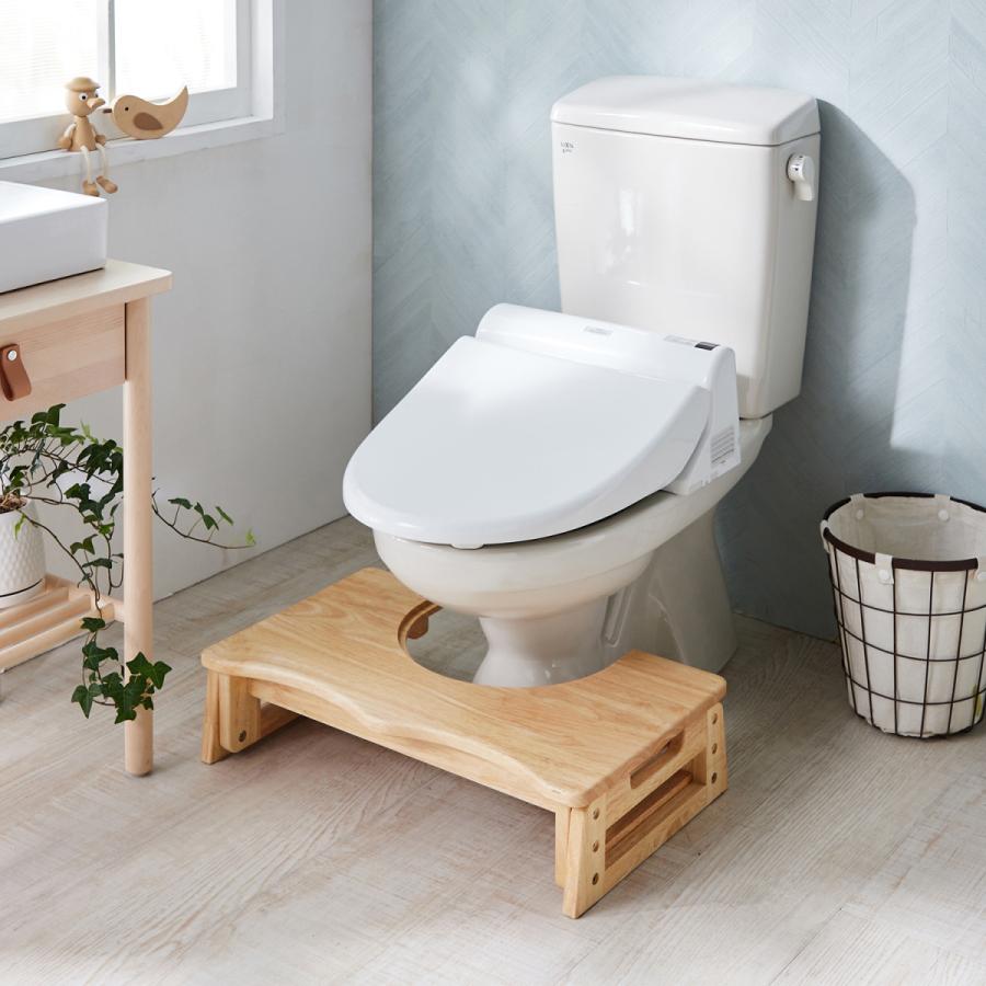 ステップ トイレステップ 踏み台 トイレグッズ トイレ用品 トイレタリー 高さ調整 キッズトイレ 木製 天然木 シンプル ナチュラルデザイン おしゃれ_10