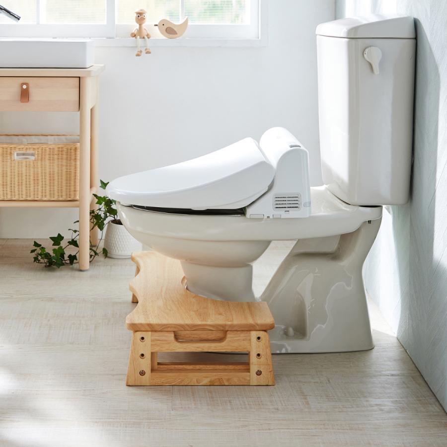 ステップ トイレステップ 踏み台 トイレグッズ トイレ用品 トイレタリー 高さ調整 キッズトイレ 木製 天然木 シンプル ナチュラルデザイン おしゃれ_11