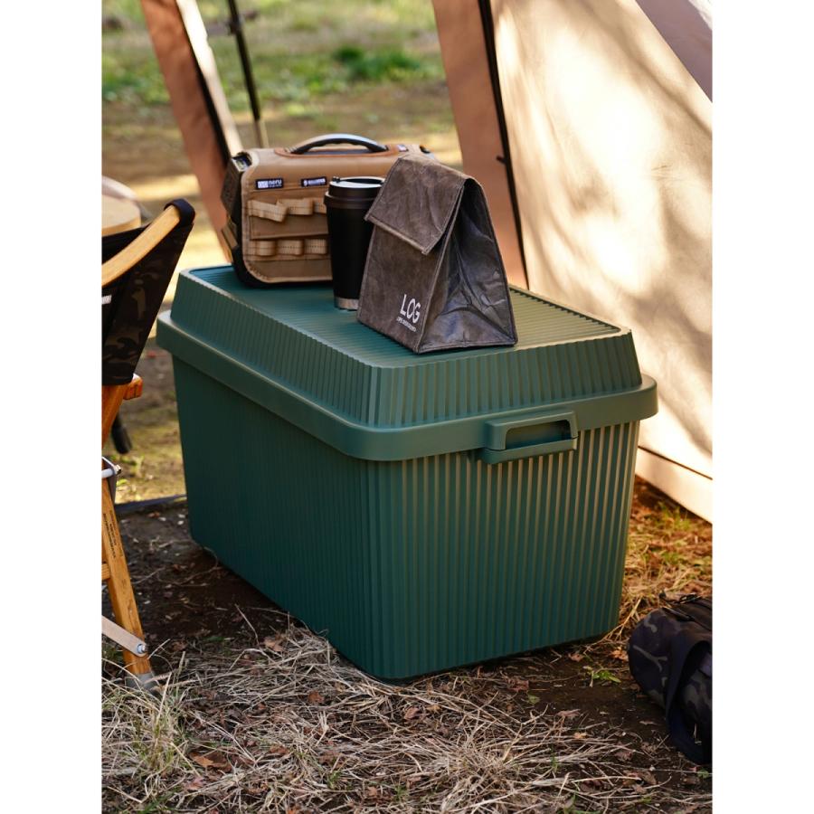 アウトドアでも使えるスタッキングコンテナボックス 深型 : ベルメゾン